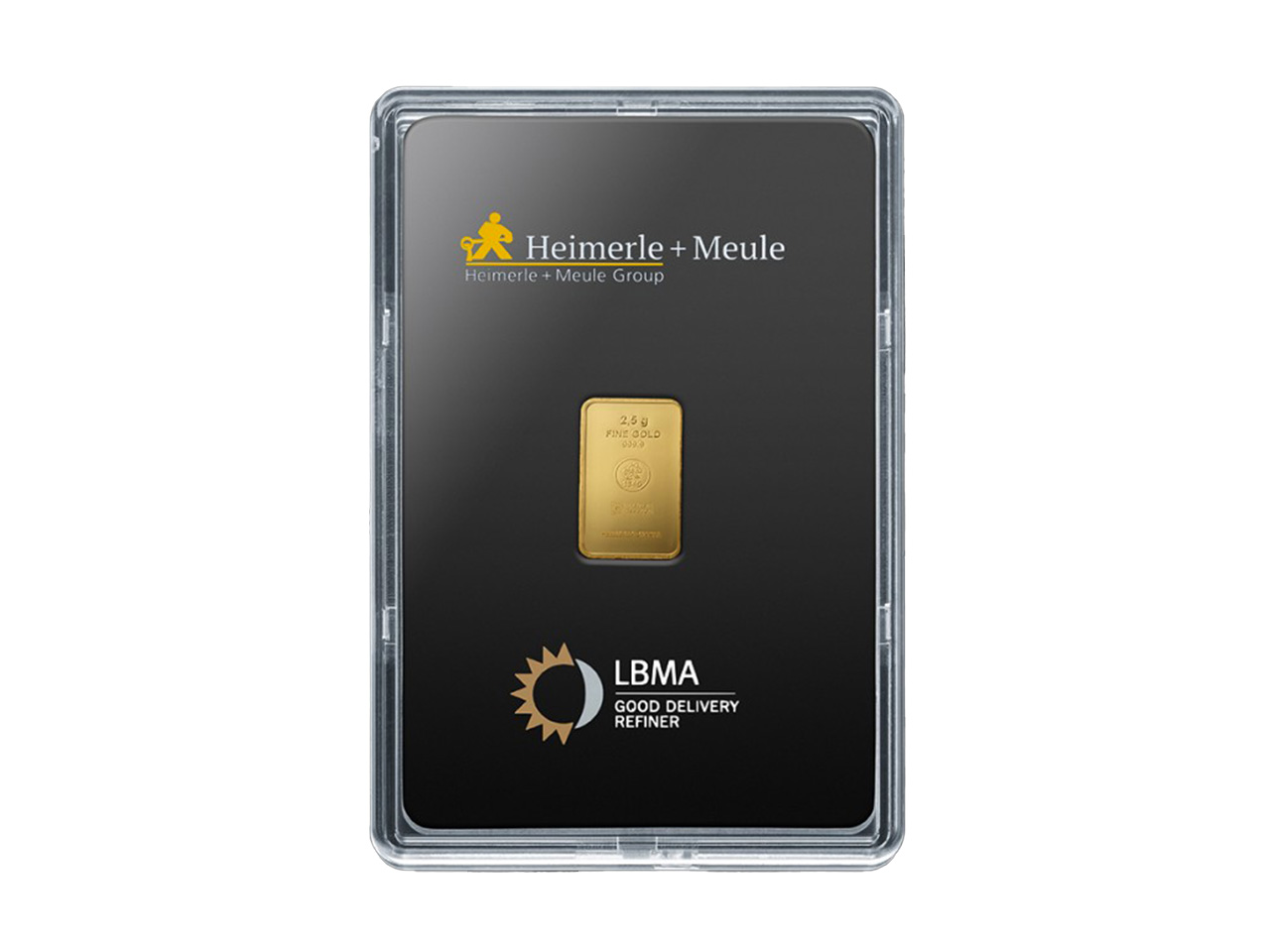 Lingot d’Or 2.5g – Heimerle und Meule (LBMA)