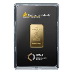 Lingot d’Or 20g – Heimerle und Meule (LBMA)